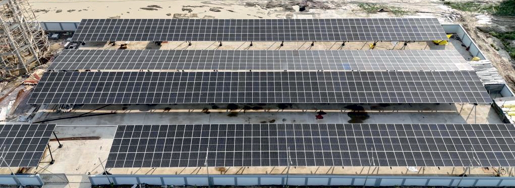 Satya Solar Parks solar panel installation site